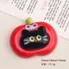 Accesorios de Resina DIY de Dibujos Animados Joyería Manzana Gato Negro Pegamento de Crema Pasador Funda de Teléfono Celular Hebilla de Zapato Llavero Colgante con