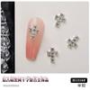 Joias para Nail Art Cruz 2024 Novo Estilo Punk Dark Retrô Metal para Unhas Inlaid Diamante Celebridade da Internet Explosões