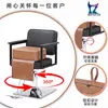 Silla de Peluquería Infantil Hongzi Factory al por Mayor Transfronteriza de Cuero PU Rellena de Esponja de Alta Densidad Asiento Elevador con Hebilla