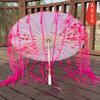 Novo Estilo Chinês Guarda-chuva de Seda Antigo Borla Fita Dinastia Han Sessão de Fotos Acessórios de Guarda-chuva de Papel de Óleo Feminino Clássico Qipao Guarda-chuva para Fotografia