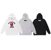 Moda Urbana Transfronteriza de Comercio Exterior Marca Unisex Otoño e Invierno Estampado de Letras Sudadera con Capucha Holgada Pulóver Sudadera Ape Casual Versátil