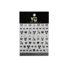 Adesivos para Nail Art Yitu Padrão Formiga com Adesivos de Laço Prateados, Decorações Elegantes para Nail Art Estilo Ano Novo Yt7653
