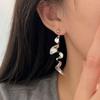 Pendientes irregulares tridimensionales giratorios de plata esterlina S925 de Suiheng, pendientes exagerados de la industria pesada de moda para mujer, pendientes de moda de alta gama