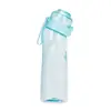 Taza perfumada de 650 ml con diseño de tres anillos y siete anillos, 0 azúcar 0 calorías, Anillo Cui Xiang, hecha de material tritan, resistente a altas temperaturas, taza de agua divertida