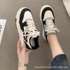 Zapatos Casuales de Lona Deportivos Negros con Suela Gruesa Blancos para Mujer con Faldas 2025 Nuevos de Verano Versátiles Zapatillas Deportivas