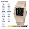 Reloj Electrónico Deportivo Sanda, Reloj Impermeable para Estudiantes, Reloj de Pantalla Única Moderno Multifuncional, Despertador Luminoso, Reloj para Hombre al por Mayor