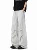 Pantalones cargo paracaidista plisados estilo americano para hombre y mujer, marca de moda de primavera, diseño holgado, pantalones cimitarra de pierna ancha, pantalones casuales de secado rápido