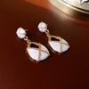 Pendientes de Estilo Pintura al Óleo Esmaltada Ins Vintage Medieval Pendientes Retro de Nicho Lujo Accesible Pendientes de Gama Alta Venta al por Mayor para Mujeres