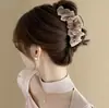 Pinza para el Cabello de Malla Plisada Estilo Nuevo para Mujer, Pinza Completa para la Parte Posterior de la Cabeza, Pasador, Pinza de Tiburón, Accesorio para el Cabello de Alta Gama Versátil de Moda
