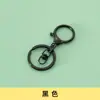 10 piezas de barniz para hornear cierre de langosta redondo juego de tres piezas de llavero colgante Anillo de llavero giro de 8 palabras accesorios de material para colgante de joyería diy