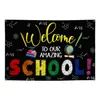 2026 Temporada de Regreso a Clases Transfronteriza Tela de Fondo para Decoración de Apertura Escolar Banderines Colgantes para Fiesta Pancarta de Temporada de Regreso a Clases Cortina de Puerta Bandera Tela de Fondo