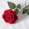 Simulação rosa única grande flanela rosa dia dos namorados decoração de casamento em casa flor falsa flor de seda artificial rosa