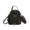 Mini mochila de estilo japonés de montaña con bloques de color y cordón para senderismo al aire libre, mochila pequeña ligera, bolso cruzado de doble uso para ropa de trabajo