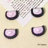 Mini Serie Pequeña Negra Accesorios de Resina DIY Pegamento Cremoso Funda de Teléfono Accesorios para el Cabello Pasador Pendientes Accesorios para Pulsera