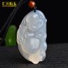 Colgante de Buda de calcedonia de hielo, ágata, Buda Maitreya, colgante de Buda con la cabeza inclinada, suministro directo de Jade Jade, una generación de cabello