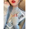 Novo Suéter de Malha de Alta Qualidade para Primavera e Outono com Gola Alta para Mulheres, Top Elegante de Malha Slim Fit Camada Base
