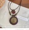 Novo Colar Longo de Pena Estilo Zen Chinês para Mulheres, Corrente Empilhada Estilo Étnico Retrô para Suéter, Novos Acessórios Boêmios