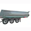 Semirremolque Autodescargable en Forma de U, Semirremolque Autodescargable de Volteo Trasero, Semirremolque para Transporte de Arena y Grava, Semirremolque para Transporte de Arena y Grava