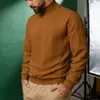 Moletom Americano Pesado Jacquard de Torção Reversa Masculino de Inverno para Cruzar Fronteiras com Gola Alta Camisa Básica Casual Moletom Quente para Homens