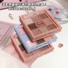 Paleta de Sombras de Ojos Xiaoyumi de Nueve Colores Perlado Mate Brillo Fino Tono Frío Color Iluminador No Fácil de Quitar Maquillaje Atmósfera