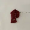 Cachecol Infantil Estilo Outono e Inverno Etiqueta Pequena Padrão de Cânhamo Cachecol Cruzado Bebê Bebê Viagem de Inverno Cobertura de Pescoço Quente