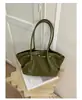 Bolsa de Gran Capacidad para Mujer de Gama Alta Versátil para el Trabajo Textura Tejida Bolso de Hombro para Mujer Bolso de Axila Bolso Tote Retro