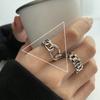 Acessórios Coreanos Pulseira de Relógio Anel para Mulheres, Estilo Minimalista Retrô, Anel de Dedo Aberto de Índice de Nicho, Anel Fashion e Único
