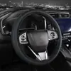 Suministro a Precio de Fábrica Cubierta de Volante Elástica Doble Redonda de Cuero Sin Anillo Interior, Cubierta de Volante Grabada Resistente al Desgaste, Dropshipping Transfronterizo