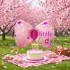 Globos de Dibujos Animados con Forma de Lazo Lindo Decoraciones para Puestos del Mercado Nocturno para Fiestas de Cumpleaños Infantiles Globos de Papel de Aluminio