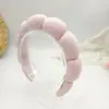Diadema de Nube a Cuadros Color Caramelo Diadema Esponja para Lavado Facial Color Macarrón para Mujer Venta al por Mayor Transfronteriza Amazon Mujer