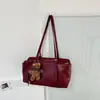Otoño Invierno Retro Gamuza Felpa Almohada para Axila Bolso Nuevo Suelto Casual Bolso Tote de Moda Versátil Bolso Bandolera Único Baguette
