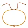 Pulsera de Piedra Semipreciosa de Cuentas de Arroz Estilo Bohemio Personalizada Colorida Piedra de la Suerte Pulsera de Pareja Mano Pequeña de Mujer