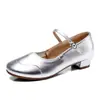 Novos sapatos de dança latina, sapatos de dança quadrada, sapatos de dança femininos, sapatos de dança adultos de salto médio com sola macia, sapatos de dança de salão com sola macia