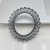 Elegante anillo de pelo de línea telefónica transparente de color claro para viento frío negro ins alto valor de color no daña el pelo cuerda para el pelo sin costuras