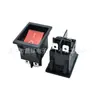 Interruptor Tipo Barco Kcd4 de 4 Pines y 2 Velocidades Doble Tarjeta Anti-Toque Accidental de Alta Corriente 30A con Luz Indicadora Certificación CQC