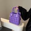 Bolso Nuevo Bolso Tejido Bolsa con Agujeros de Eva Ligero Impermeable Bolso Ropa de Trabajo Fácil de Limpiar Bolsa con Agujeros DIY
