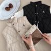 Elegante Chaleco Infantil 2026 Otoño e Invierno Nuevo Bordado de Moda Casual Acolchado de Forro Polar y Algodón Chaleco Chaqueta para Niños y Niñas