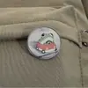 Broche para Hobby Emblema de Metal Acessórios para Roupas Alfinete de Lapela Padrão Redondo Atacado de Fábrica