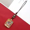 Pingente para Celular Thangka Pequeno Estilo Xizang Wuye Huang Caishen Zakhilam Dzi Pingente para Celular Cordão Corrente para Celular