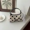 Bolso Tote de Piel con Cera de Aceite Maillard 2026 con Lazo y Etiqueta de Corazón, Gran Capacidad, Bolso de Hombro Moderno y Versátil