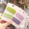 Pinza para el cabello a cuadros cuadrados color caramelo para niños, clip BB, clip para flequillo, juego de dos piezas, accesorios para el cabello, clip lateral, pinza para el cabello a juego por colores, estilo coreano