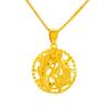 Moda Vietnã Ouro Phoenix Pingente Jóias Femininas Estilo Étnico Banhado a Cobre 24K Ouro Pavão Colar Acessórios Transfronteiriços