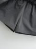 Pantalones Cortos Culotte Casuales Europeos y Americanos, Aspecto Adelgazante y Más Alto, Falda Corta Versátil de Cintura Elástica con Cordón, Falda Tutú, Falda de Capas, Leggings