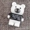 Accesorios para Funda de Teléfono Móvil de Dibujos Animados para Niños Accesorios de Resina Oso Pegamento Crema Material DIY Barro de Huella de Mano y Pie Tocado Accesorios para el Cabello