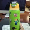 Taza de Fruta Casual y Elegante, Gran Capacidad, Taza Térmica de Doble Pared con Vacío de Acero Inoxidable 304, Botella de Agua Deportiva Portátil para Exteriores