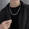 2025 Novo Moda Criativa Tendência Colar Masculino Estilo Coreano Conjunto de Joias Corrente Transfronteiriço Simples