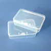 7.5 Caixa Retangular Caixa de Embalagem de Plástico Transparente Caixa de Exibição de Amostras Embalagem de Peças Acessórios Caixa Organizadora de Cartões Armazenamento