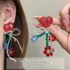 Brincos de Laço Coreanos, Brincos de Luxo Leve e de Alta Qualidade para Mulheres, Design de Nicho Moderno, Brincos Modernos e Elegantes, Atacado