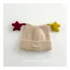 Chapéus Infantis, Gorros Fofos de Inverno com Estrela, Conjuntos de Cachecóis Grossos e Quentes, Gorros de Tricô com Proteção para Orelhas para Meninos e Meninas