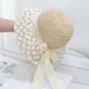 Sombrero de Sol para Mujer Totem de Ala Ancha y Copa Redonda Protección UV Parasol Sombrilla Sombrero de Paja Protección Solar Sombrero de Protección Solar Ala Grande Playa Marina